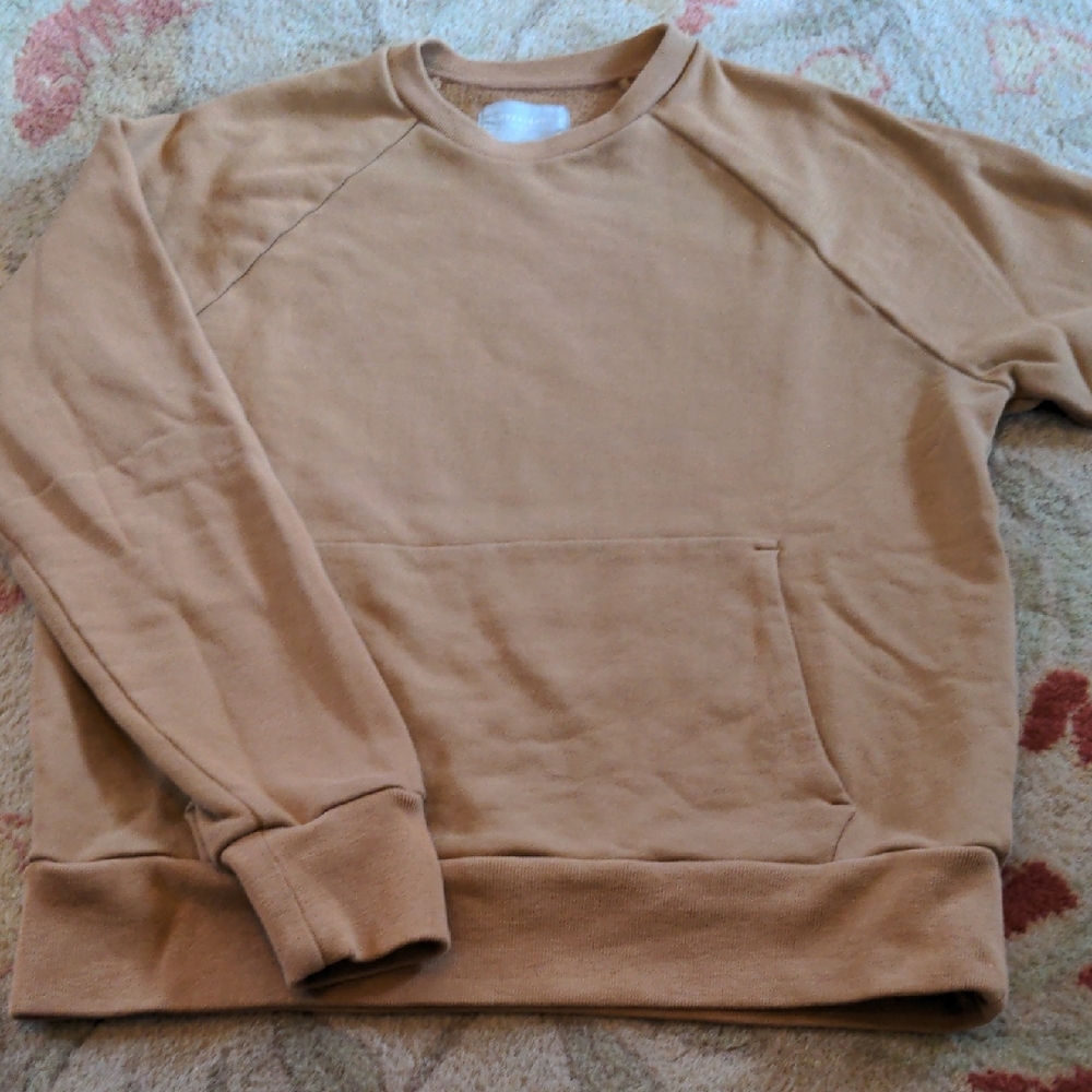 🆕EVERLANE The Track Kangaroo Crew  Sweatshirt in Organic Cotton